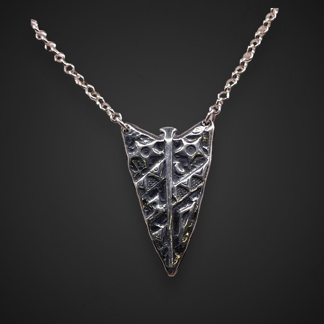 Silver arrowhead necklace