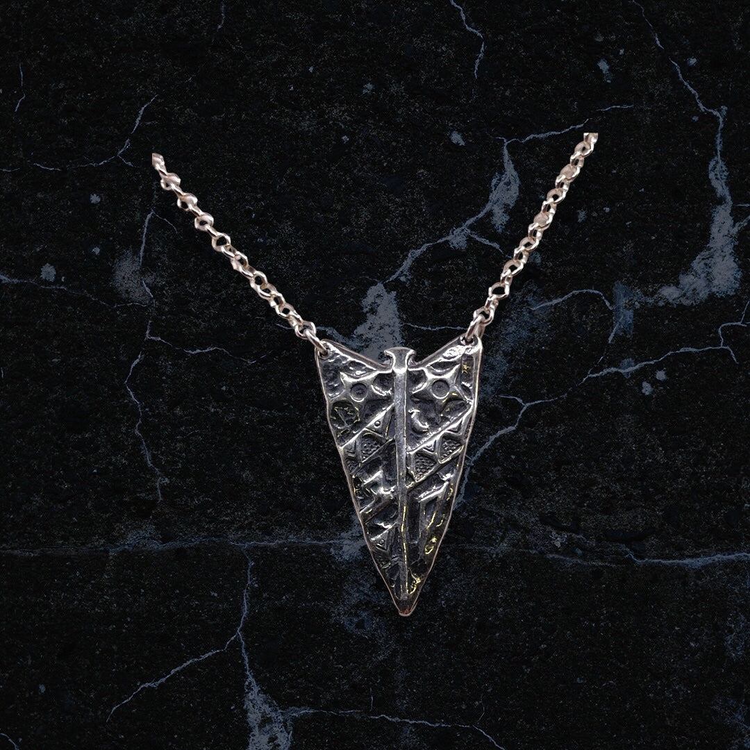 Silver arrowhead necklace