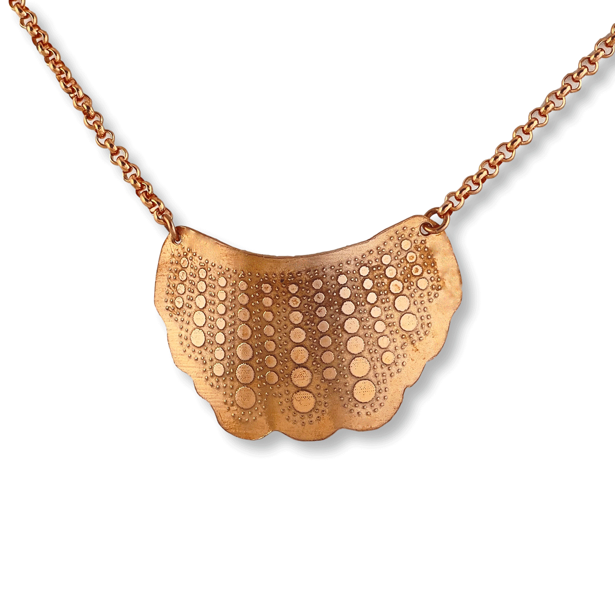 RBG dissent collar necklace copper