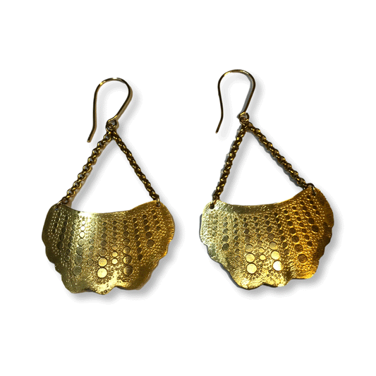 Rbg dissent earrings gold