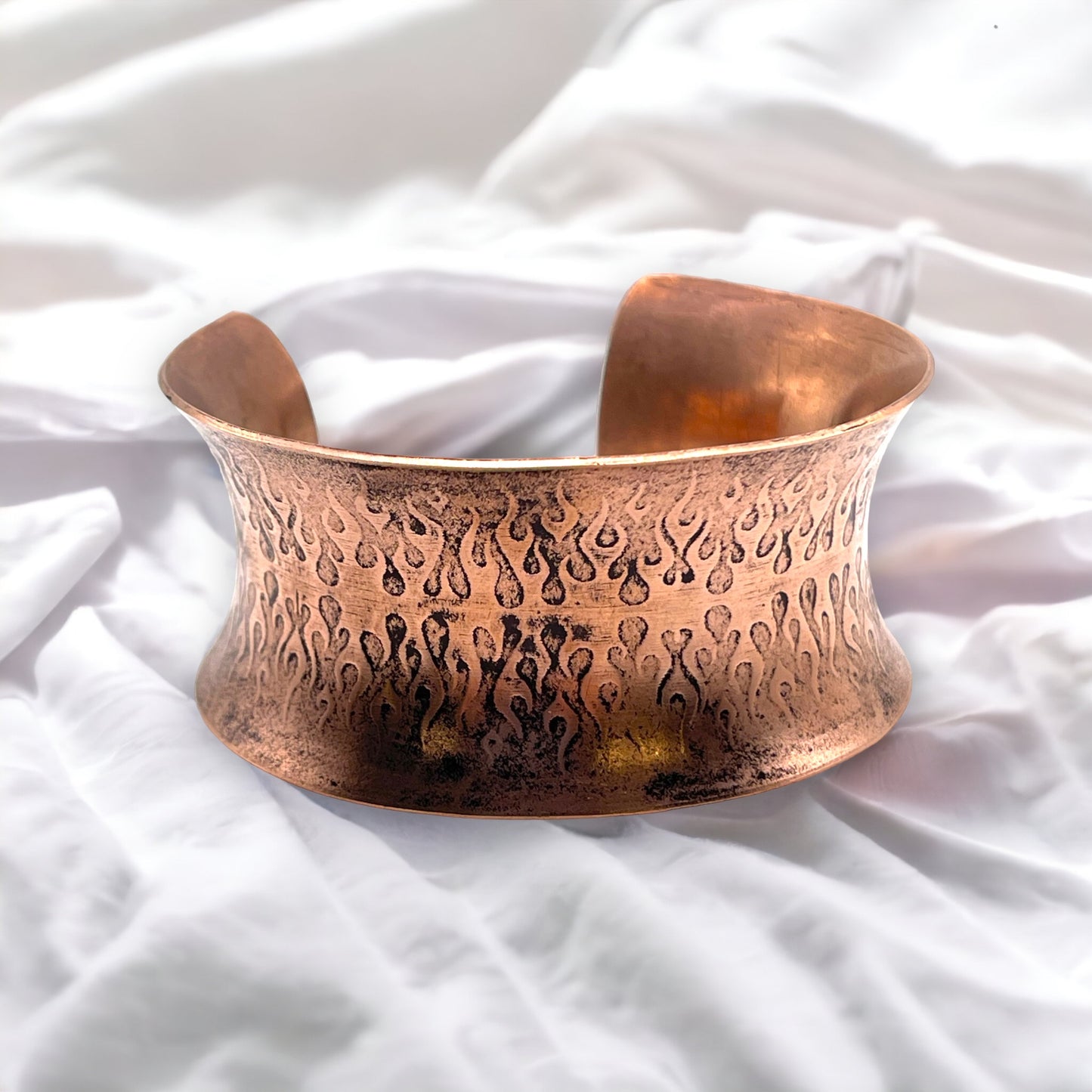 Copper Flames Cuff Bracelet