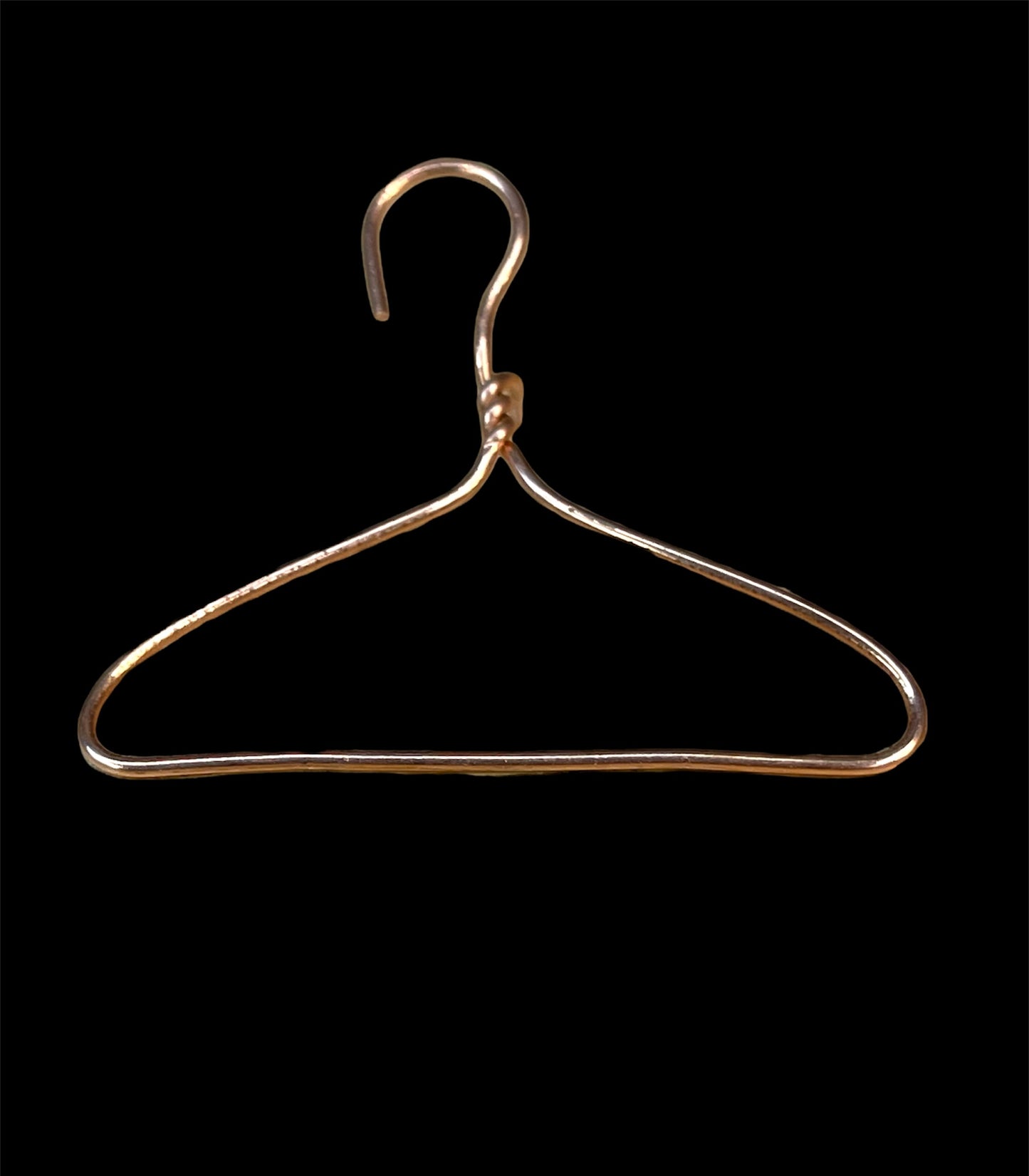 Wire Hanger Lapel Pin Copper