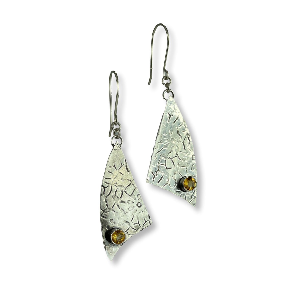 sterling silver sail earrings