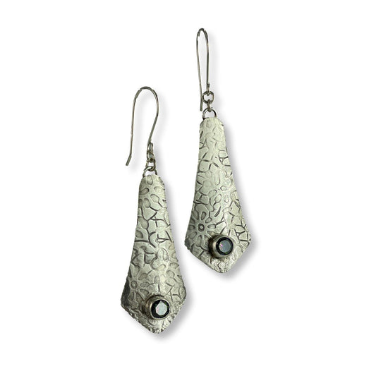 silver arabesque earrings